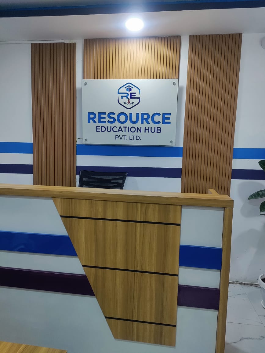 Resource Education Hub team helping students